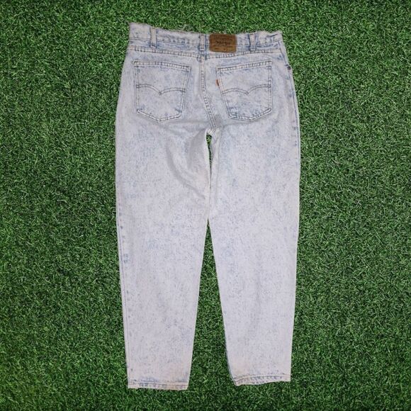 VINTAGE LEVIS 550 BLANK ORANGE TAB JEANS - Picture 8 of 10